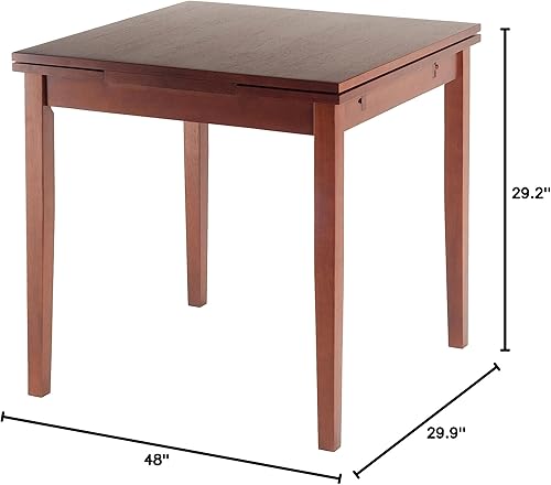 Miniatura 3 de Winsome Mesa de comedor Pulman, asientos Hamilton de nogal, nogal antiguo