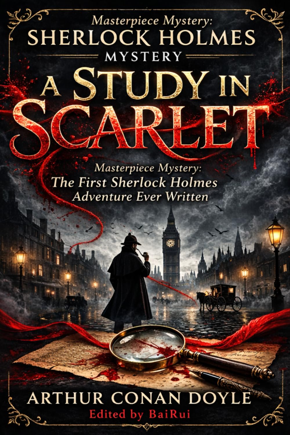 A Study in Scarlet: Masterpiece Mystery: The First Sherlock Holmes Adventure Ever Written