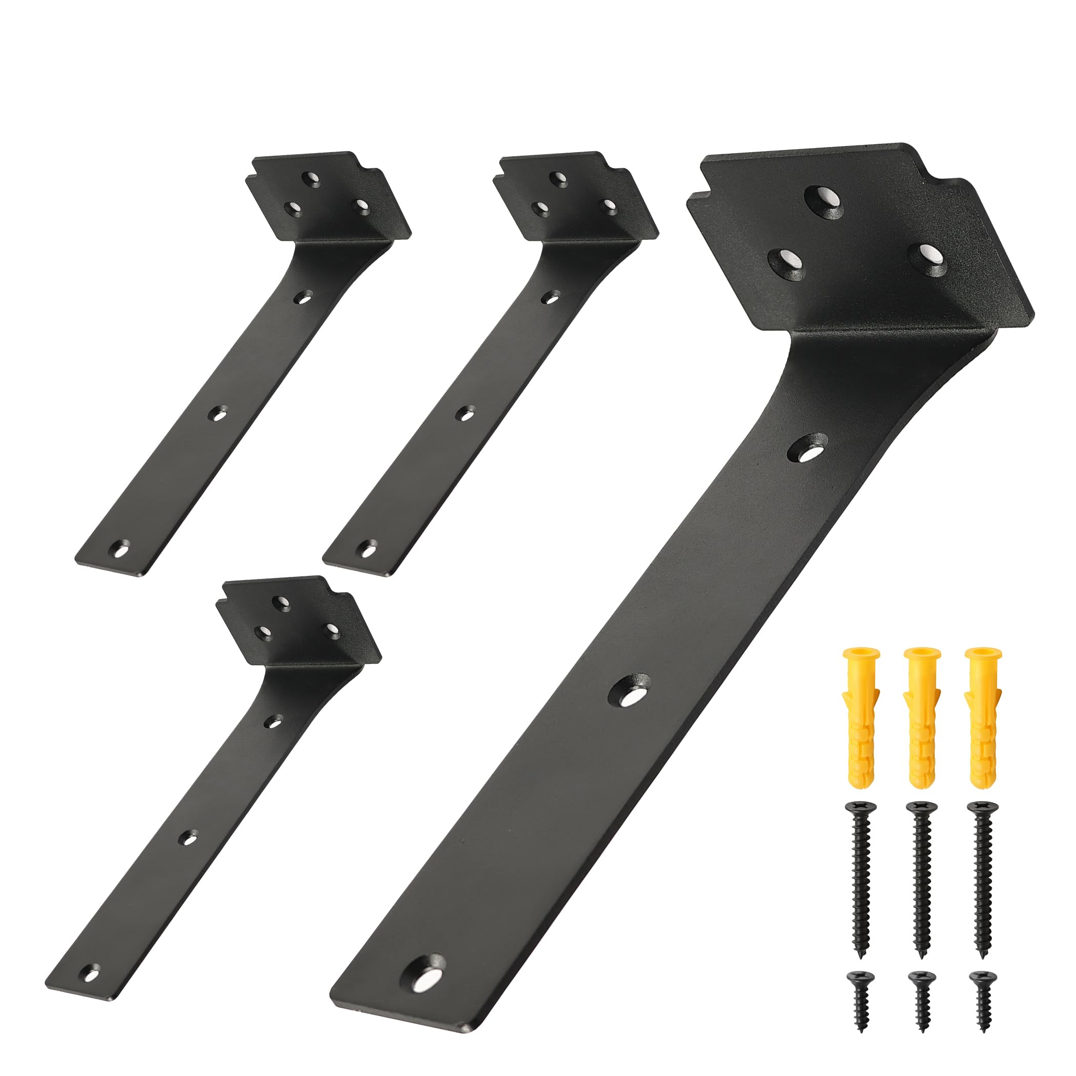 Snapklik.com : Floating Shelf Brackets,4 Pack Heavy Duty L Brackets For