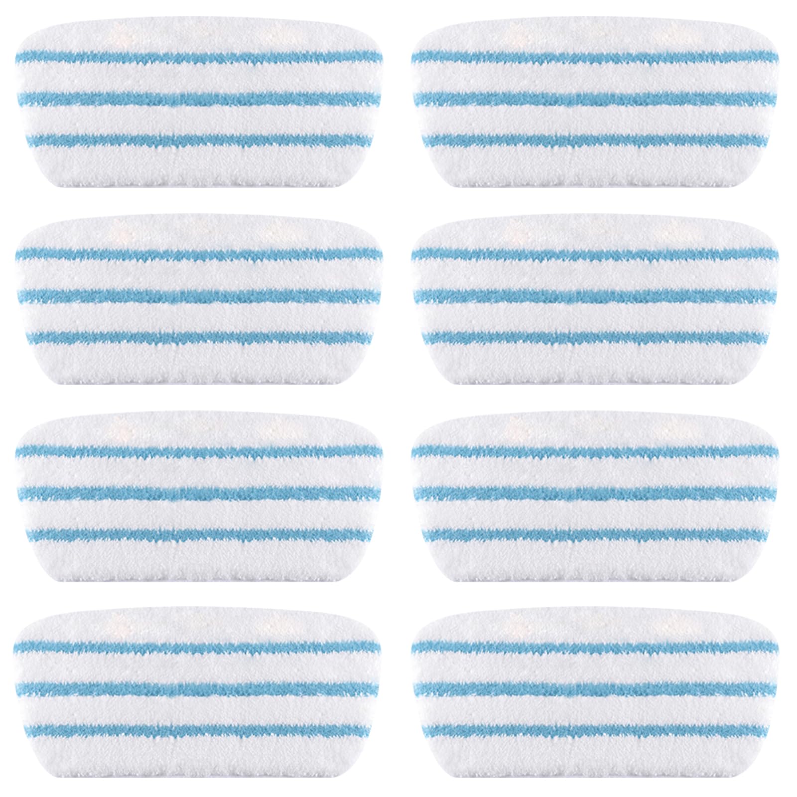Leiksen 8 Pack Steam Mop Cloth Fits Steam Mop Washable, Reusable, Super Absorbent Microfiber Steam Mop Pads Steam Mop Replacement Pads