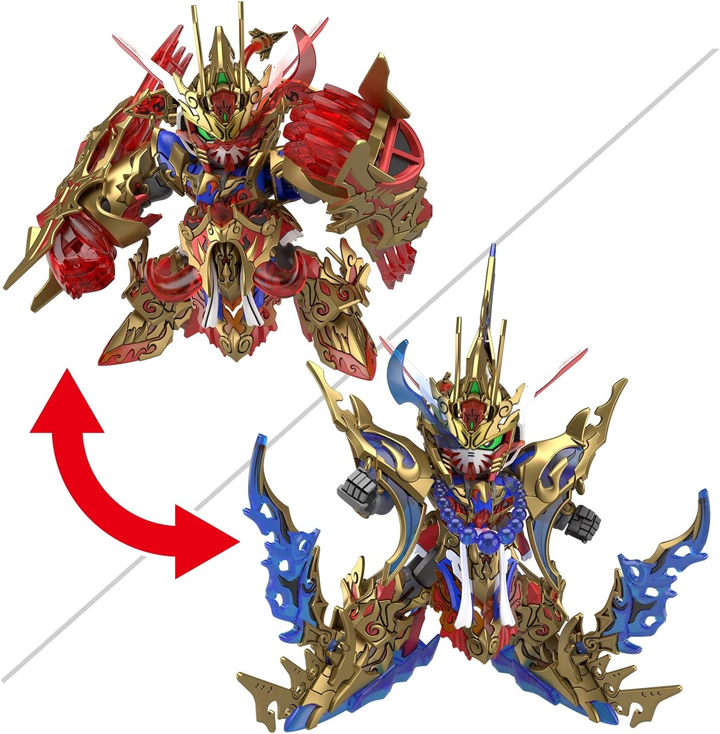 Bandai Hobby - SD Gundam World Heroes - Wukong Impulse Gundam (Dx Set), Bandai Spirits Model Kit