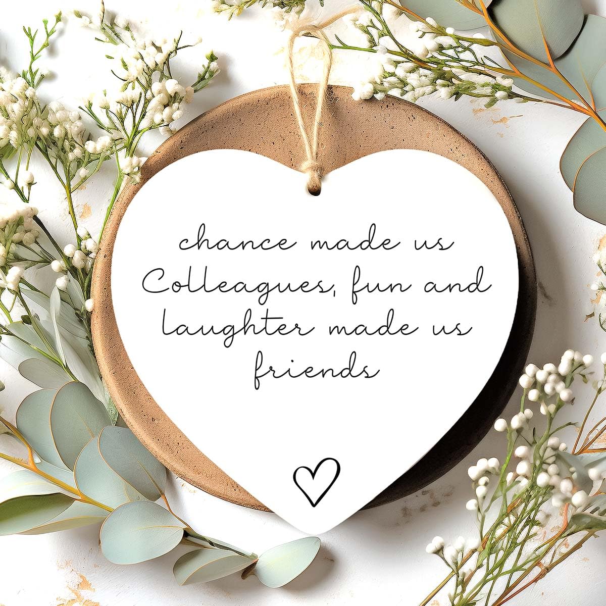 Leaving Gift Colleague Retirement Acrylic Keepsake Work Colleague Work Bestie Chance Made Us Colleagues - Work Friend Gift