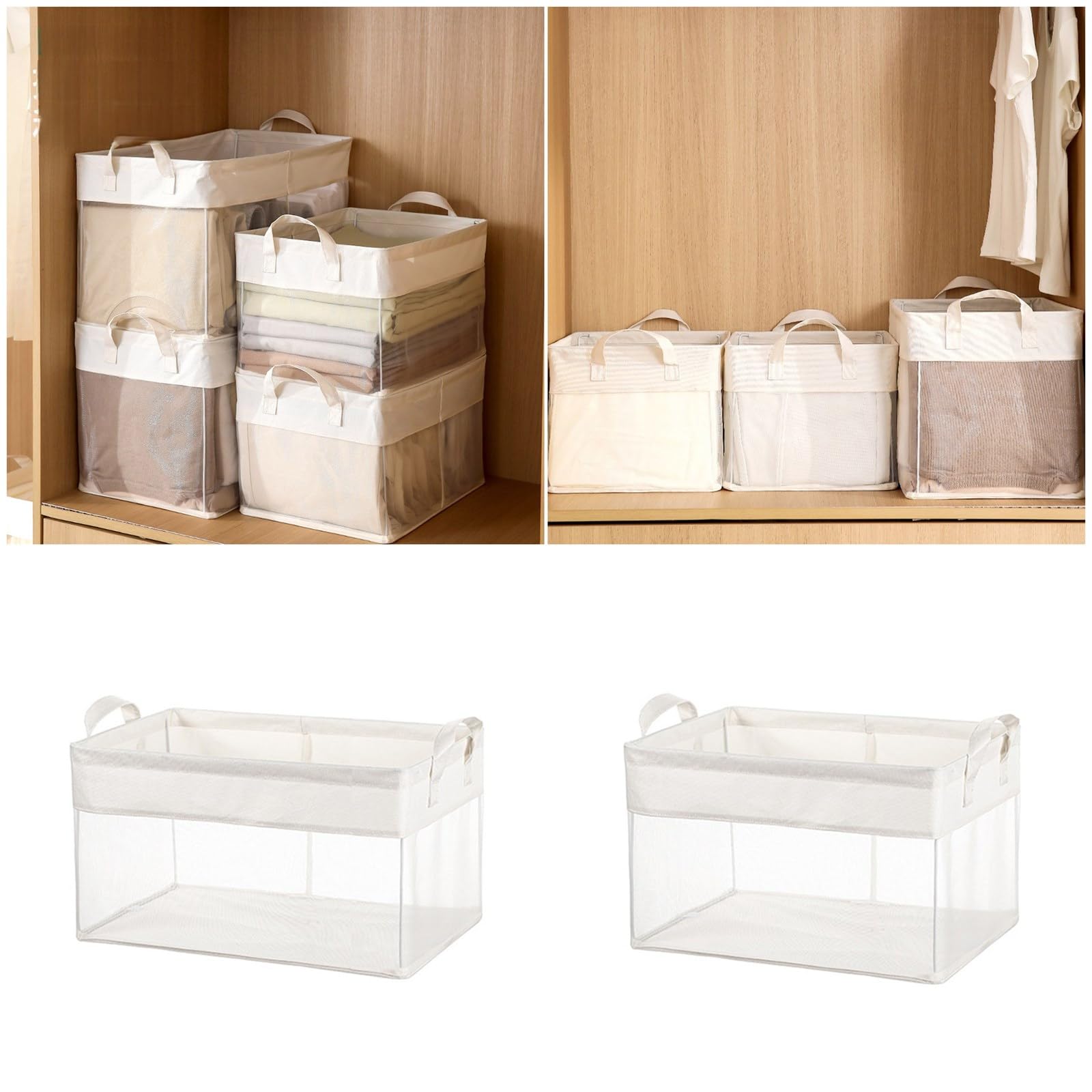 Capiente Scatola Pieghevole per Vestiti, sostanza Impermeabile, Struttura in Metallo, Stabile, per la casa, Libri, Oggetti ciclici, Contenitore Pieghevole Extra Large con Base Rinforzata