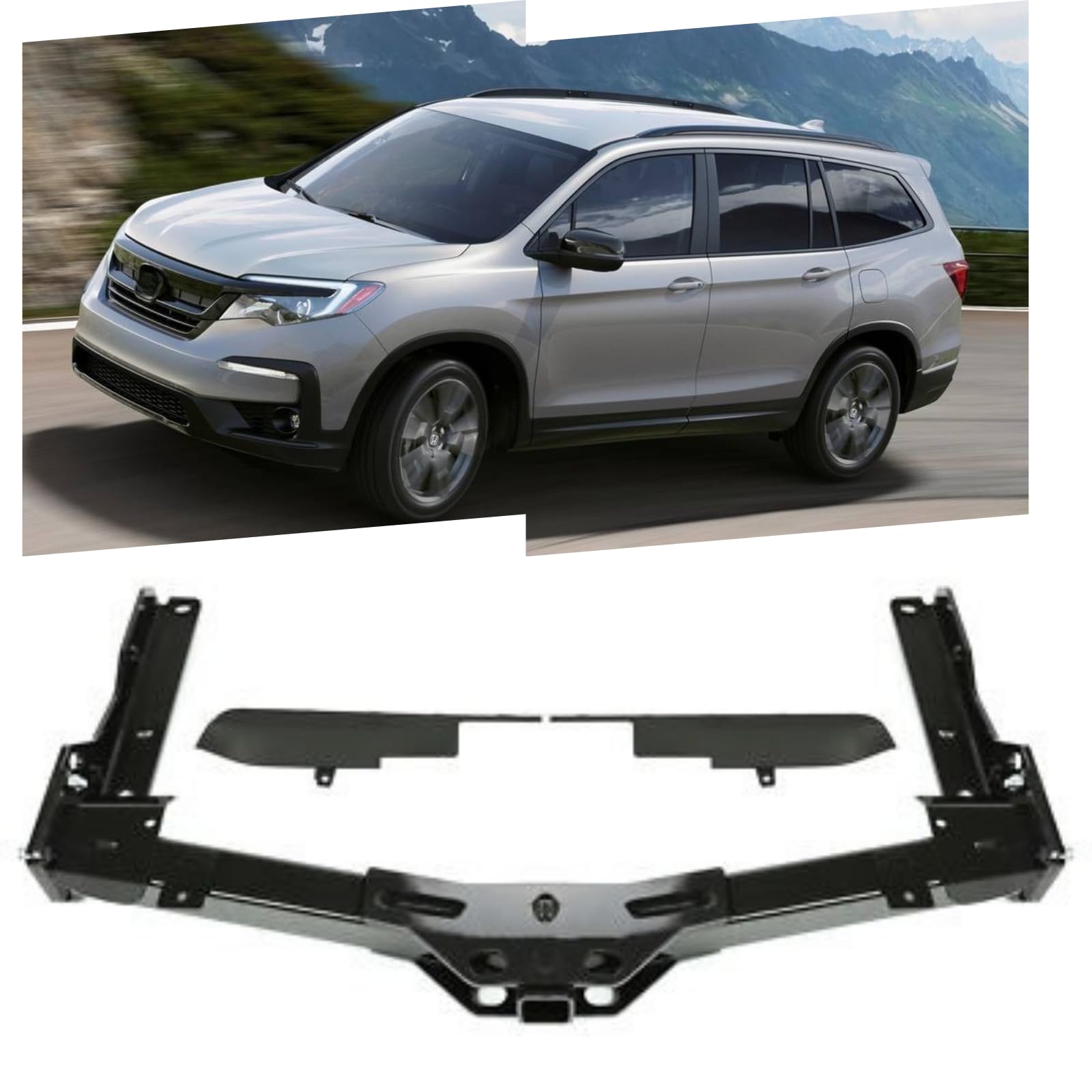 Class3 Trailer Tow Hitch/2” Hitch Receiver Fit for Toyota Highlander 2014 2015 2016 2017 2018 2019 Black Steel Accessories
