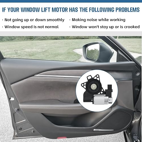 Miniatura 3 de 742-801 Motor de elevación de ventana eléctrica compatible con Mazda seleccionada, repuesto # GJ6A5958XC.