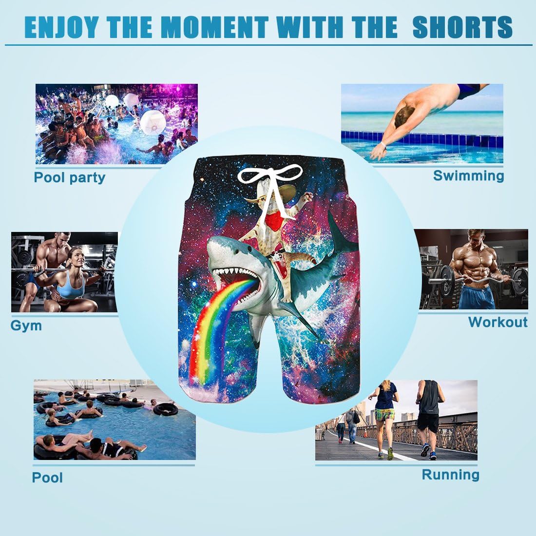 TUONROAD Badehose für Herren Lustig Bier 3D Bunt Badeshorts Schnelltrocknend Kurze Hose Badehosen Männer Jungen mit Mesh Futter S-3XL - Image 6