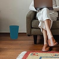 Vista 4 de DAJITRE Cubo de basura pequeño de 1.8 galones, papelera de reciclaje de perfil delgado para espacios compactos, baño, oficina, dormitorio, cocina