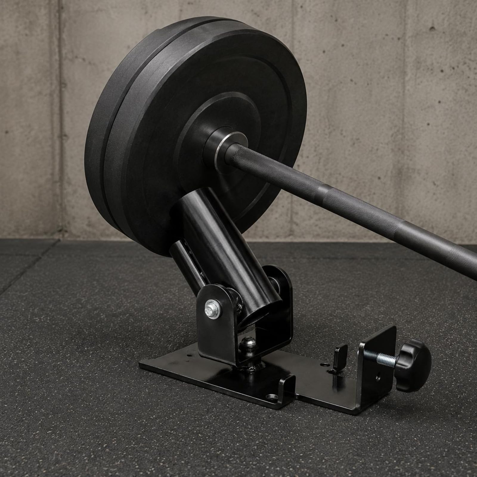 LOVIVER Base de Entrenamiento Fitness Soporte de Barra Giratoria Anclaje de Compatibilidad 25 Mm Mm Estructura de Acero Rotación 360 Grados Adecuada para Ejercicios de Espalda Brazos Hombros Core