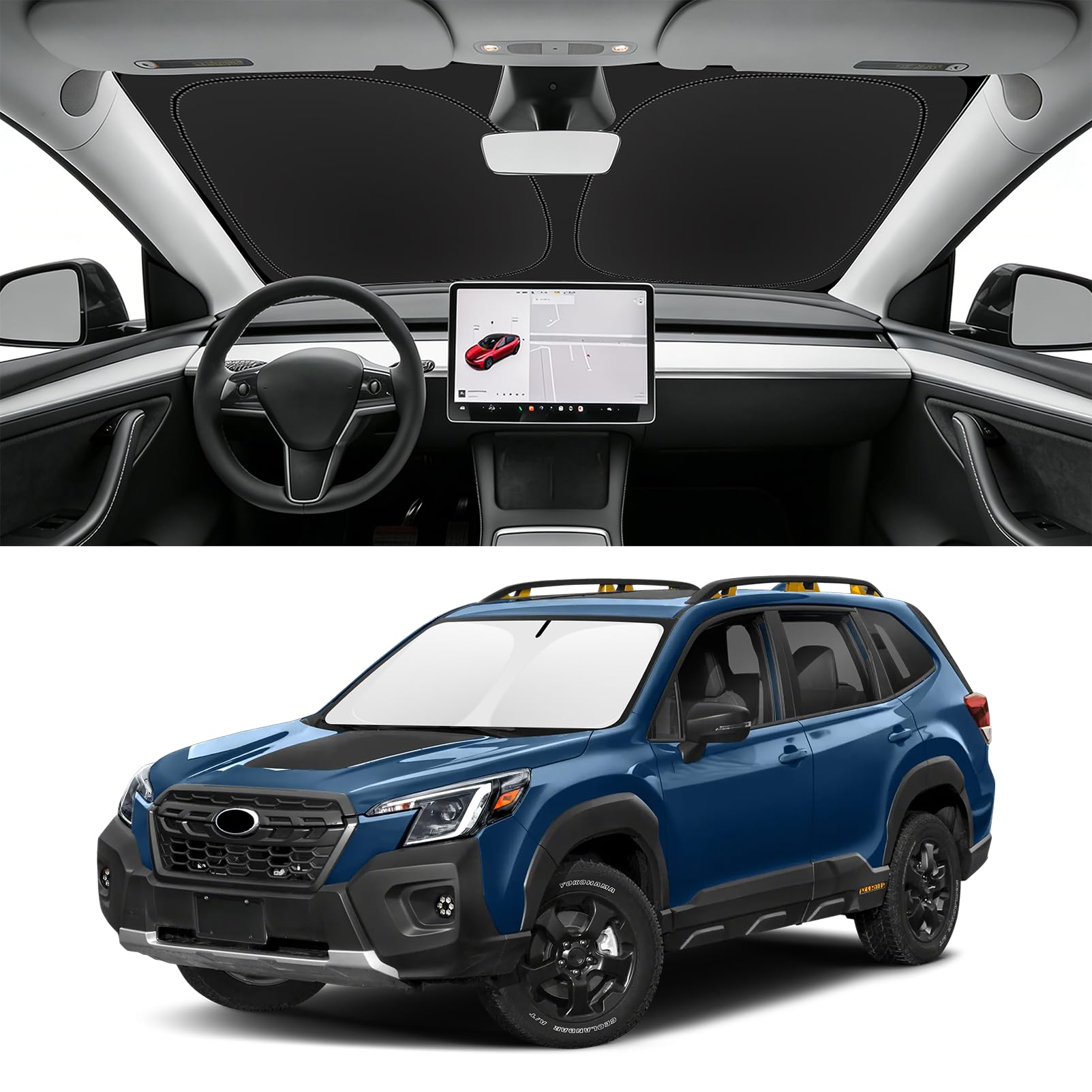 Custom Fit Windshield Sun Shade for Suabru Forester 2019-2026