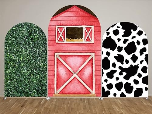 Miniatura 3 de Telón de fondo de arco Chiara, fundas elásticas de tela de elastano para puerta de granja para cumpleaños, baby shower, decoración de fiesta