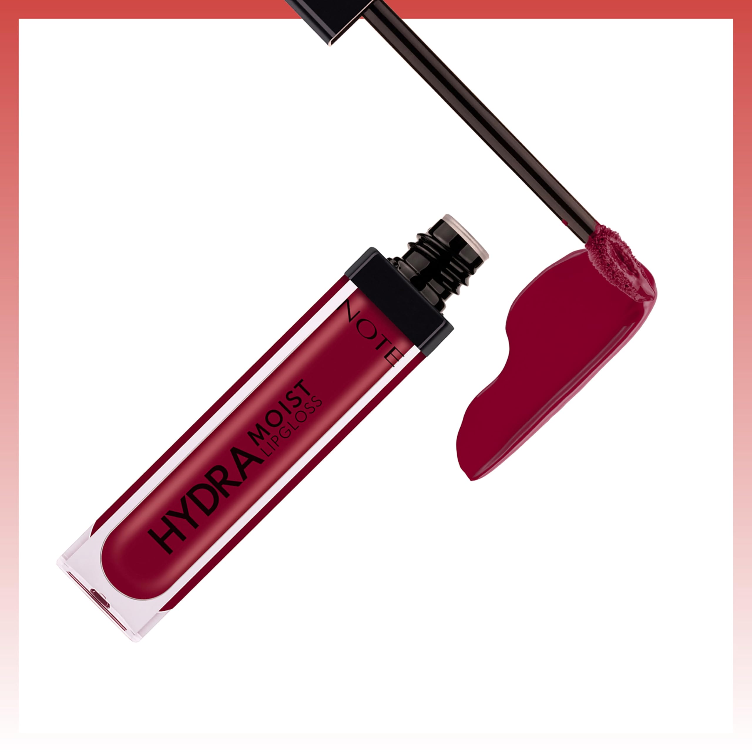 Note Cosmetics Hydramoist Lipgloss 10 Love Whisper Nemlendirici Dudak Parlatıcısı, Bordo (2 paketi)
