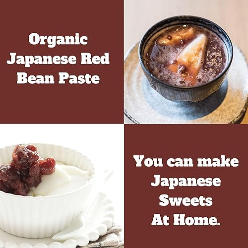 Miniatura 9 de Anko Pasta de frijoles rojos japoneses certificada orgánica 1058oz pasta de frijoles rojos colados KOSHIAN paquete de 1
