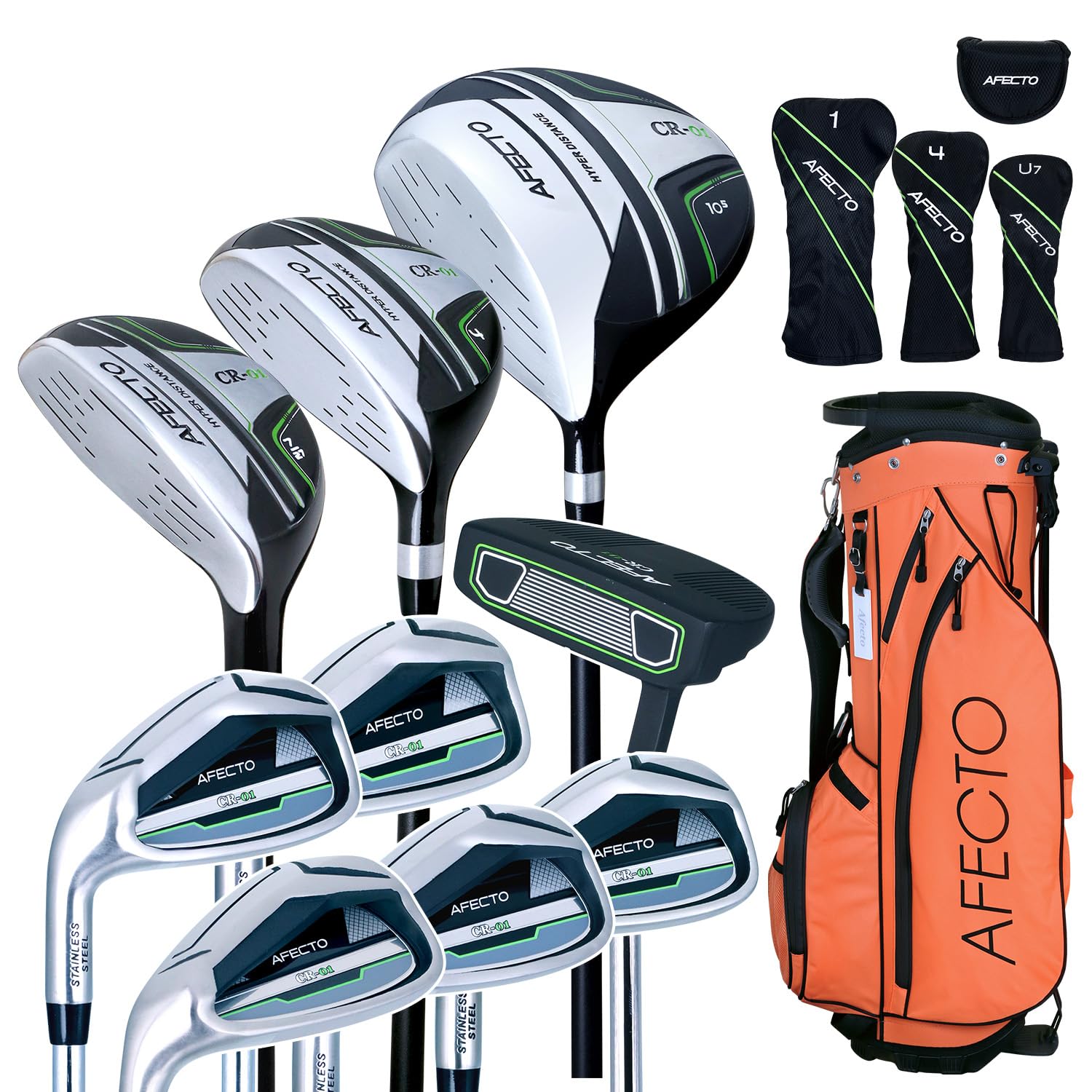 ゴルフクラブ　メンズ　初心者用クラブ9本セット　アフェクト Amazon.co.jp: AFECTO CR-01 アフェクト メンズ ゴルフクラブ