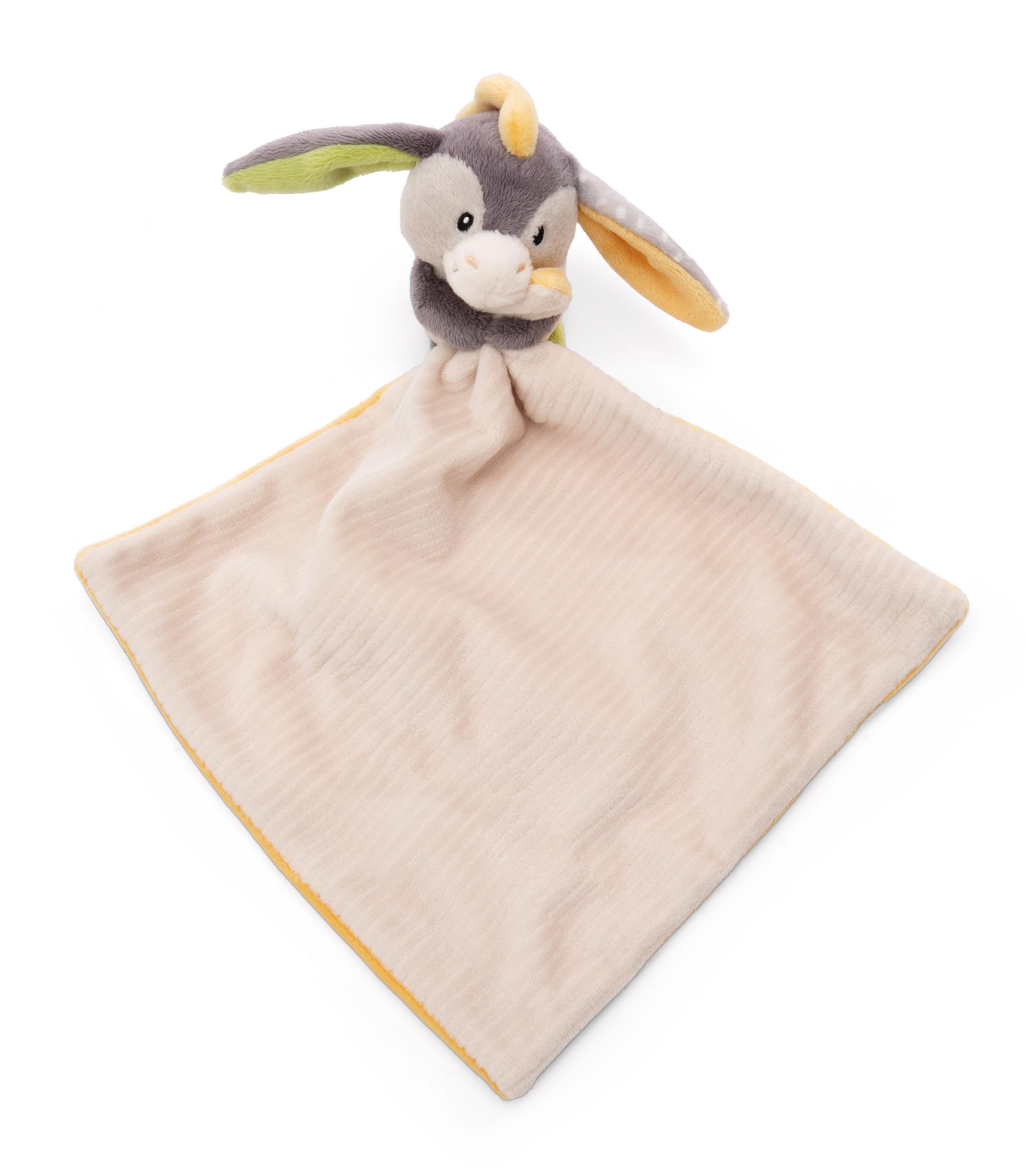 NICI paño de Peluche bebé 22 x 22 cm con Lindo Burrito de Peluche - paño de Peluche para niñas y niños, Regalo de bebé cariñoso para el Nacimiento - 49757