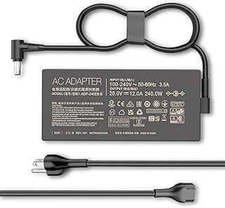 240W 20V 12A AC Adapter Compatible with ASUS Laptop Charger, ROG 15 GX550LXS RTX2080 S15 S17 G15 G513 GX550LXS RTX2080 G733QM G733QR G733QS G733QSA RTX2080 Zephyrus M16 ADP-240EB B Gaming Power Supply