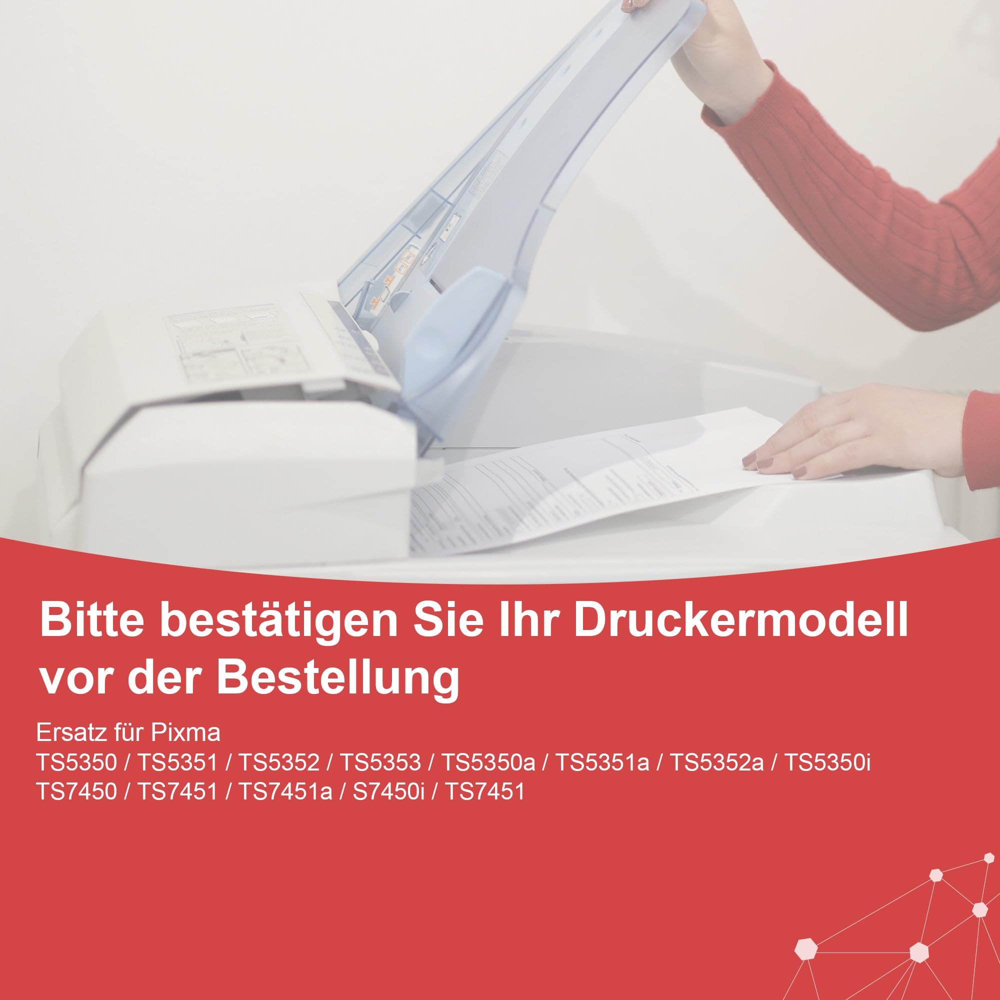 Canon PG-560XL CL-561XL Multipack Patronen Ersatz für Canon Pixma TS5350 TS5351 TS5352 TS5353 TS7451 TS7450 Drucker