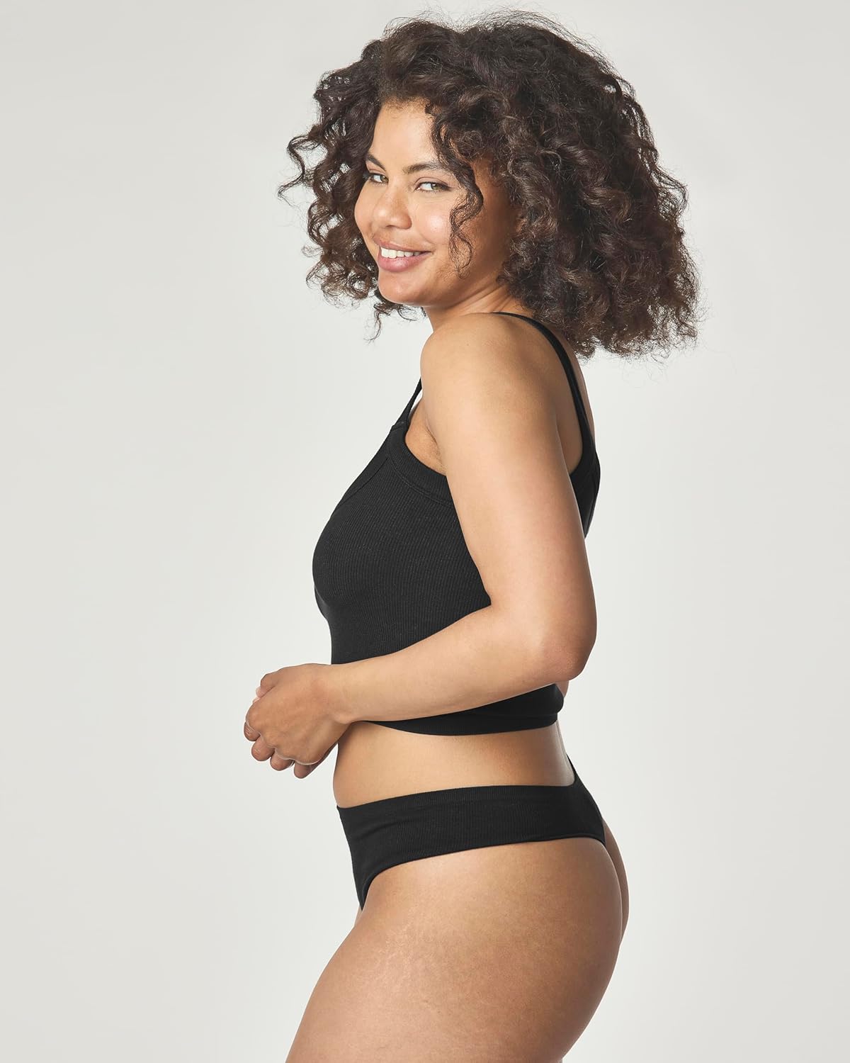 Florence by Mills Womens Softie Seamless Ribbed Bralette - Image 3