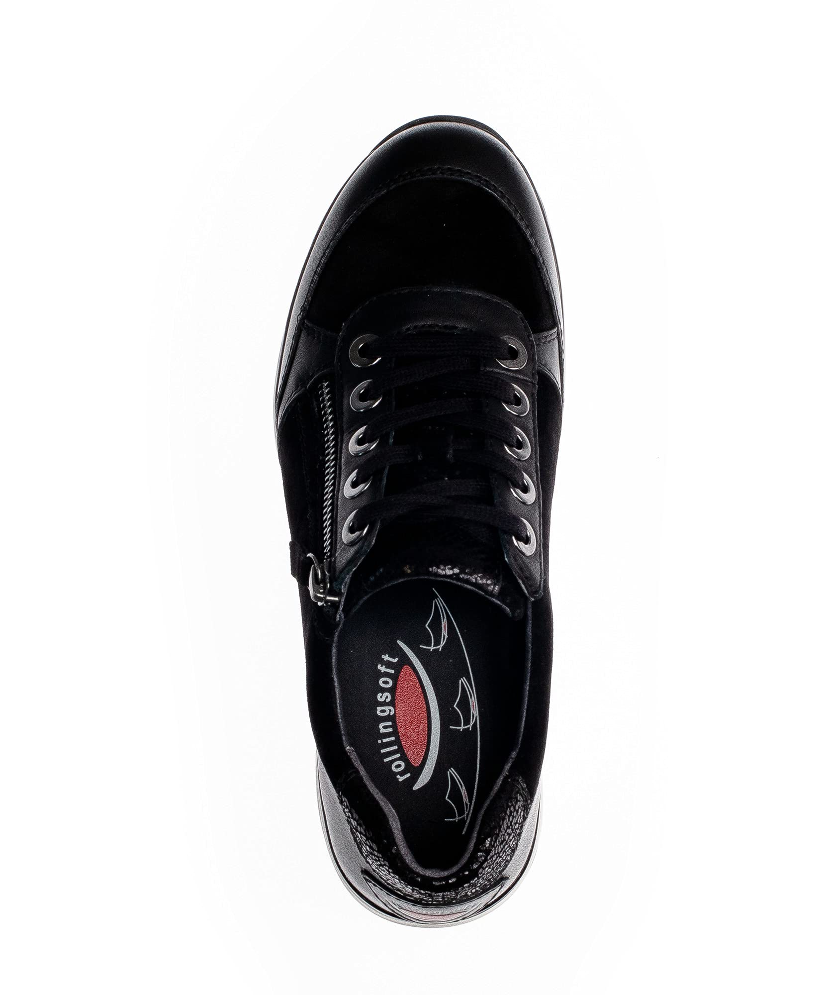Gabor Zapatillas bajas para mujer, Negro 57., 37.5 EU