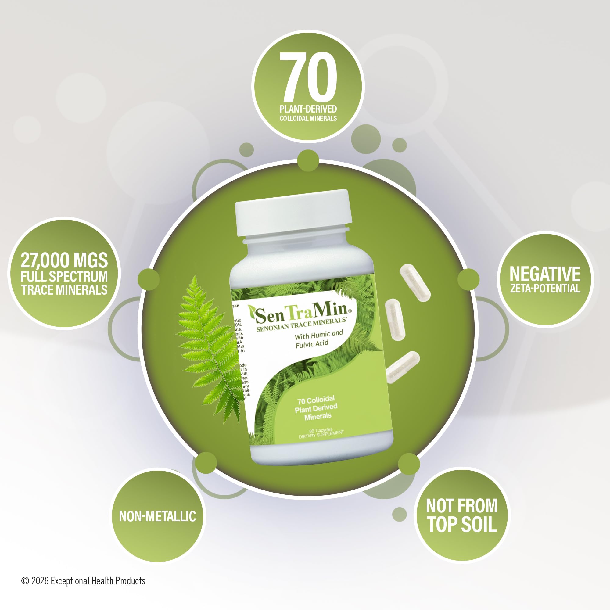 SenTraMin Plant Based Mineral Complex, 90 Vegetable Capsules — Amazon image 3
