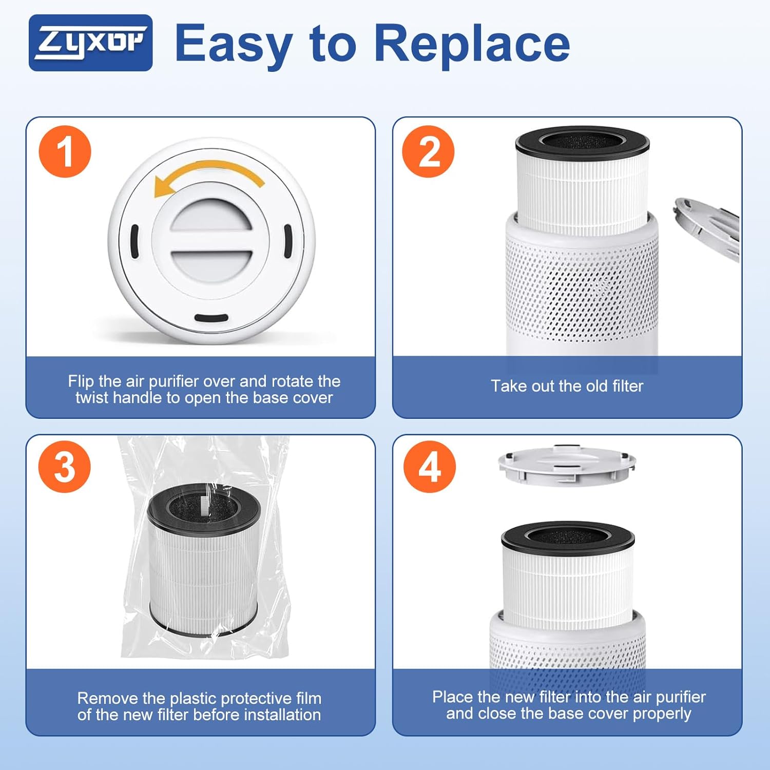 B-D02L replacement filter,compatible with MOOKA B-D02L/M05 Air purifier,Also fits VEWIOR B-D02U&KOIOS B-D02L air purifier,Replacement Filter for MOOKA Air Purifier Replacement Filter B-D02L 1-Pack - Image 7