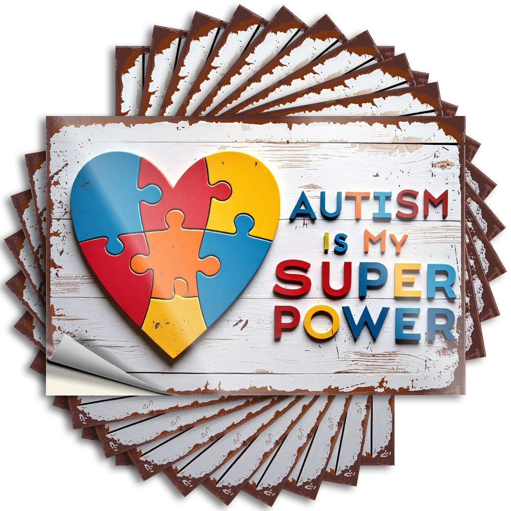 Aesthetic, Tattoos Wall Autism is My Superpower. | Silicone Small Room Decor(8X12CM)