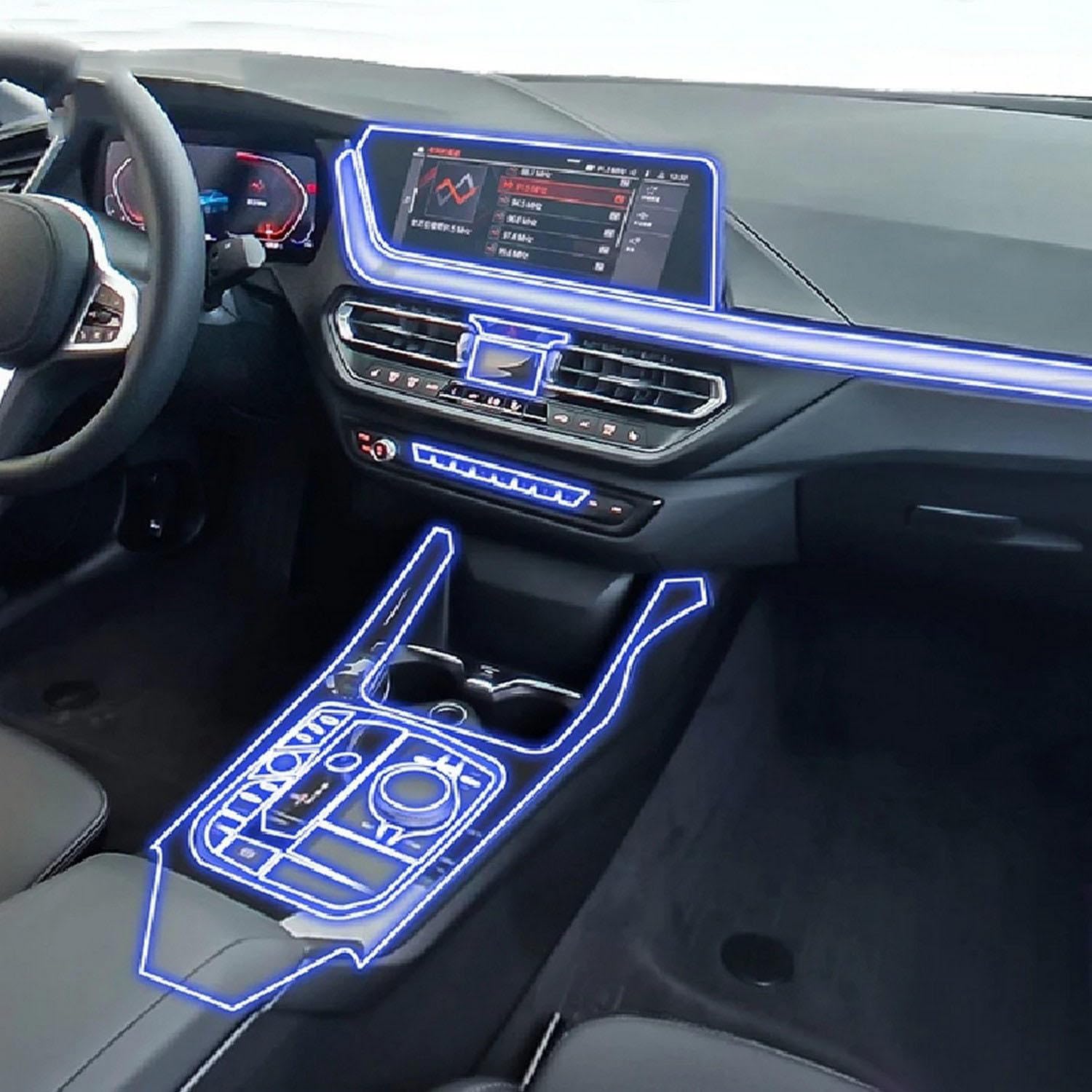 Écran anti-rayures pour BMW F44 solution film TPU console centrale