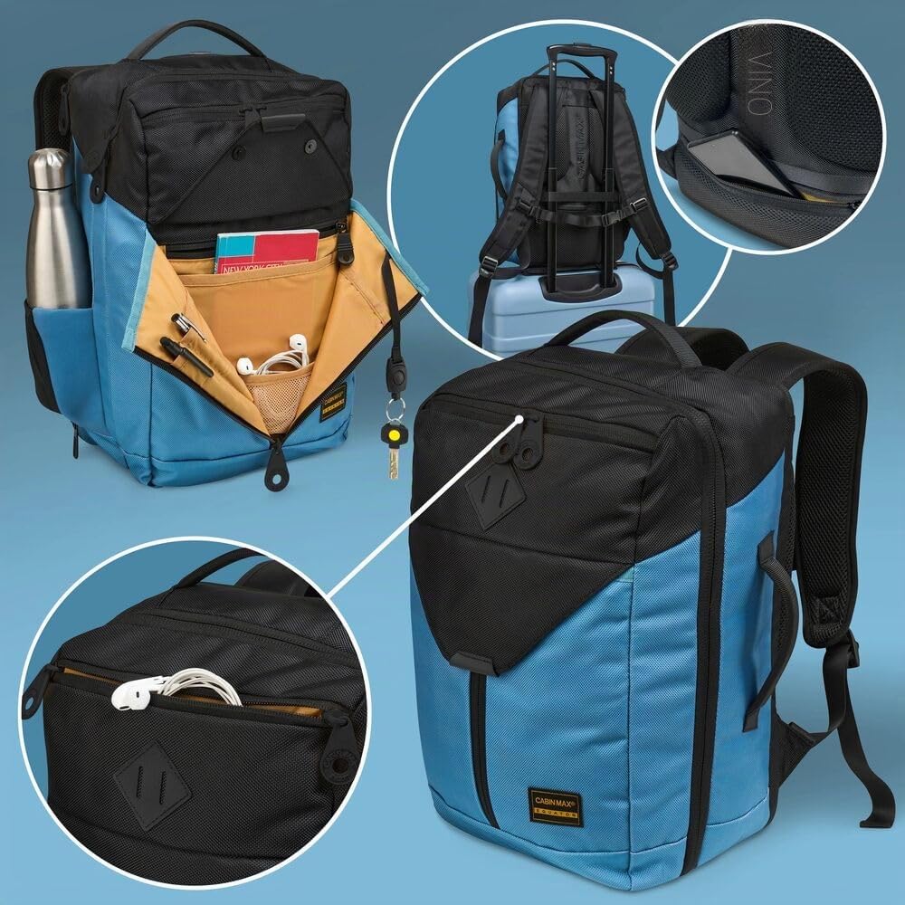 Cabin Max Equator X, Borsa da Viaggio a Mano per Cabina, Blu, 20L