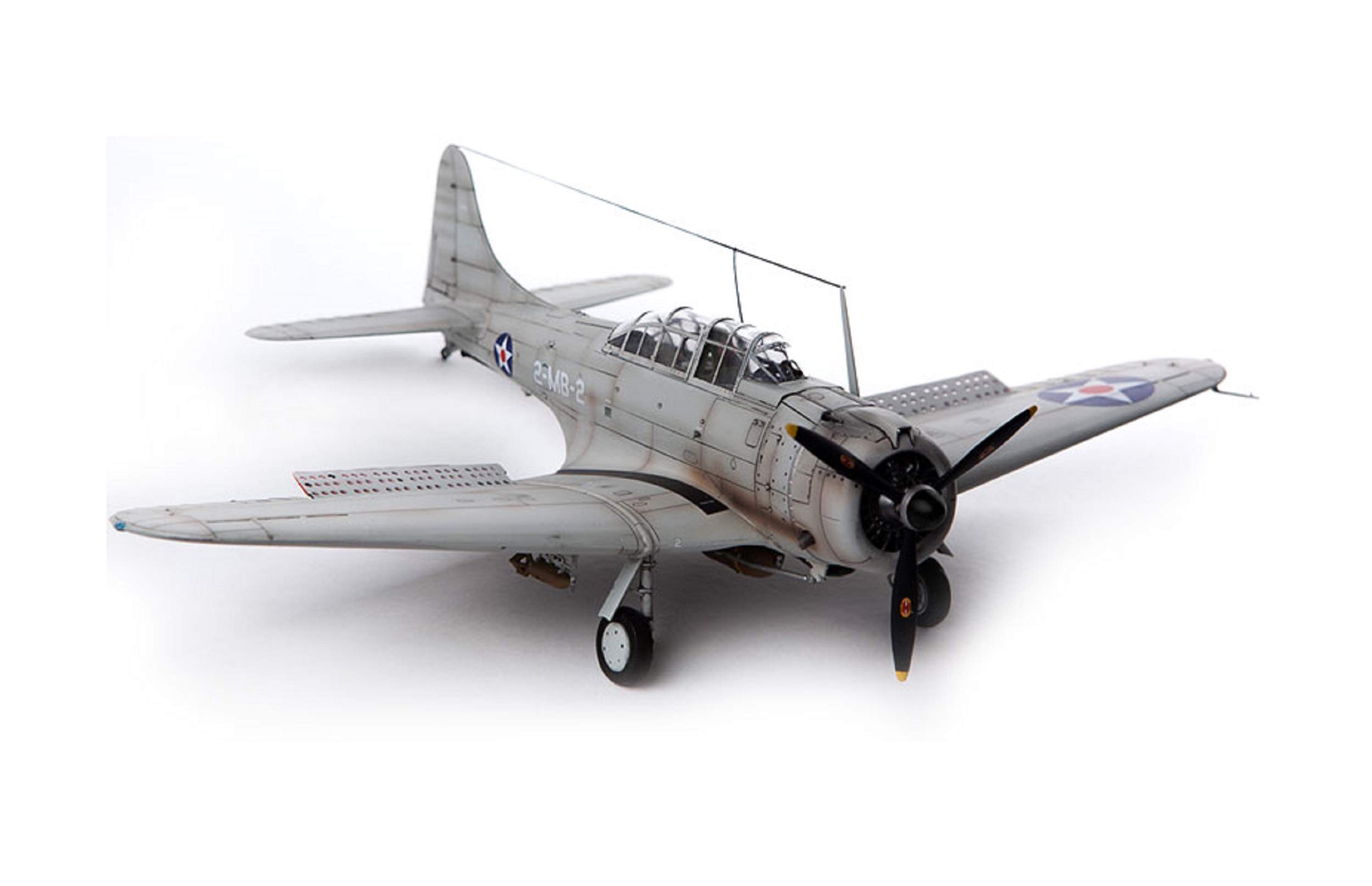 Academy 12331 USMC SBD-1 Pearl Harbor Plamodel Plastic Hobby Model Airplane Kit Toy (Paint Not Inclu