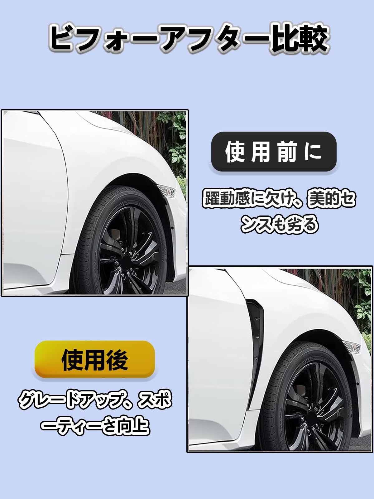 Amazon | に適合する スバル インプレッサ STI GVF GVB フェンダー