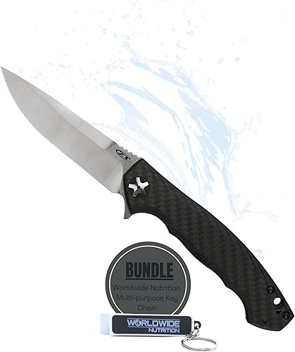 Worldwide Nutrition Paquete Zero Tolerance 0452CF Cuchillo de Bolsillo - Hoja de Acero S35VN de 4.1" - Mango de Fibra de Carbono y Titanio - disponible en Yaxa Venezuela