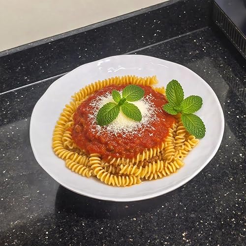 Miniatura 14 de Juego de 6 platos redondos de melamina 100% melamina de 10 pulgadas, platos de ensalada de melamina para fiestas en casa, resistentes a la rotura