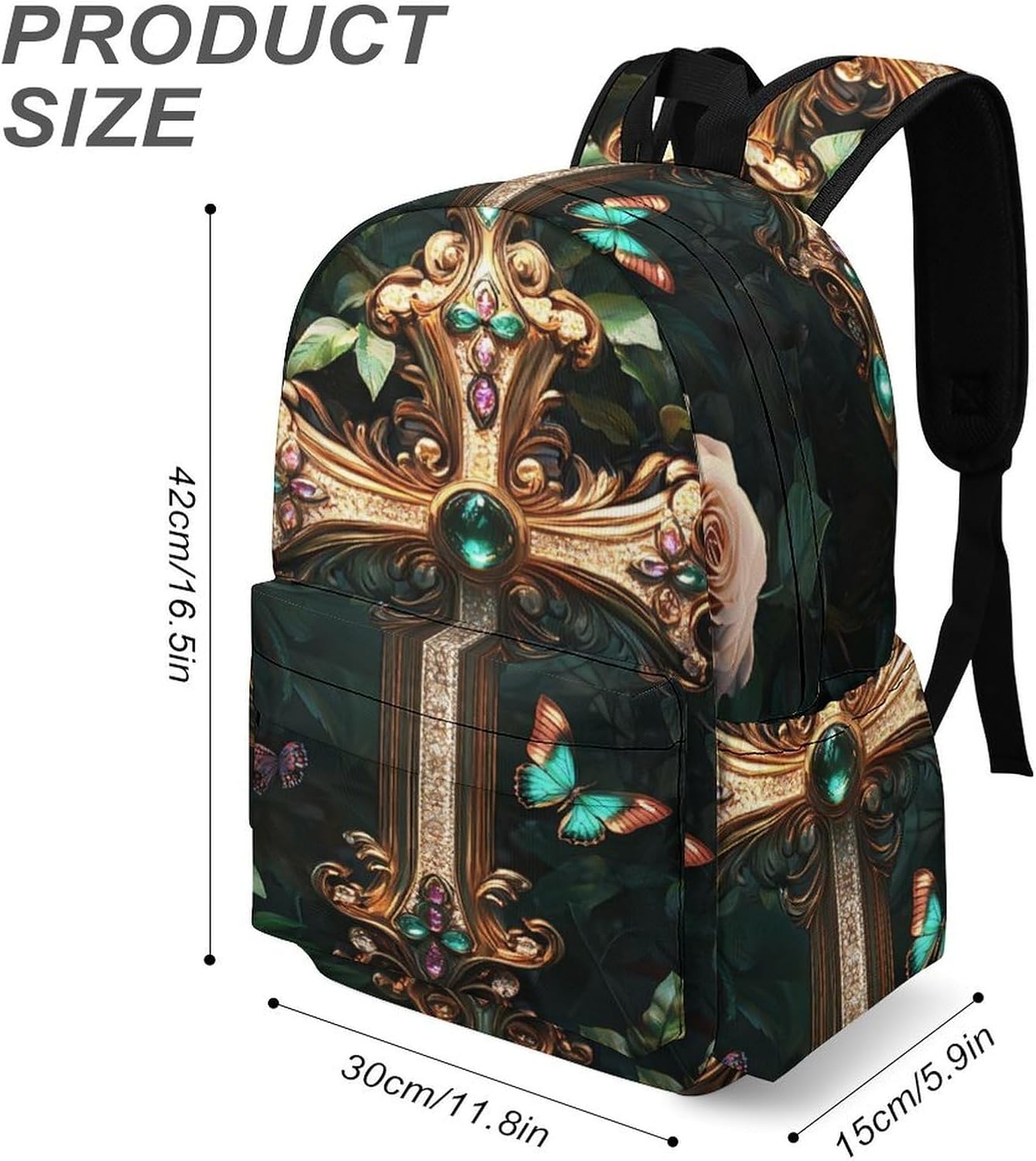 Crosses Religious Christ Travel Backpack for Women Men Summer Hiking Shoulder Bag Casual Daypack