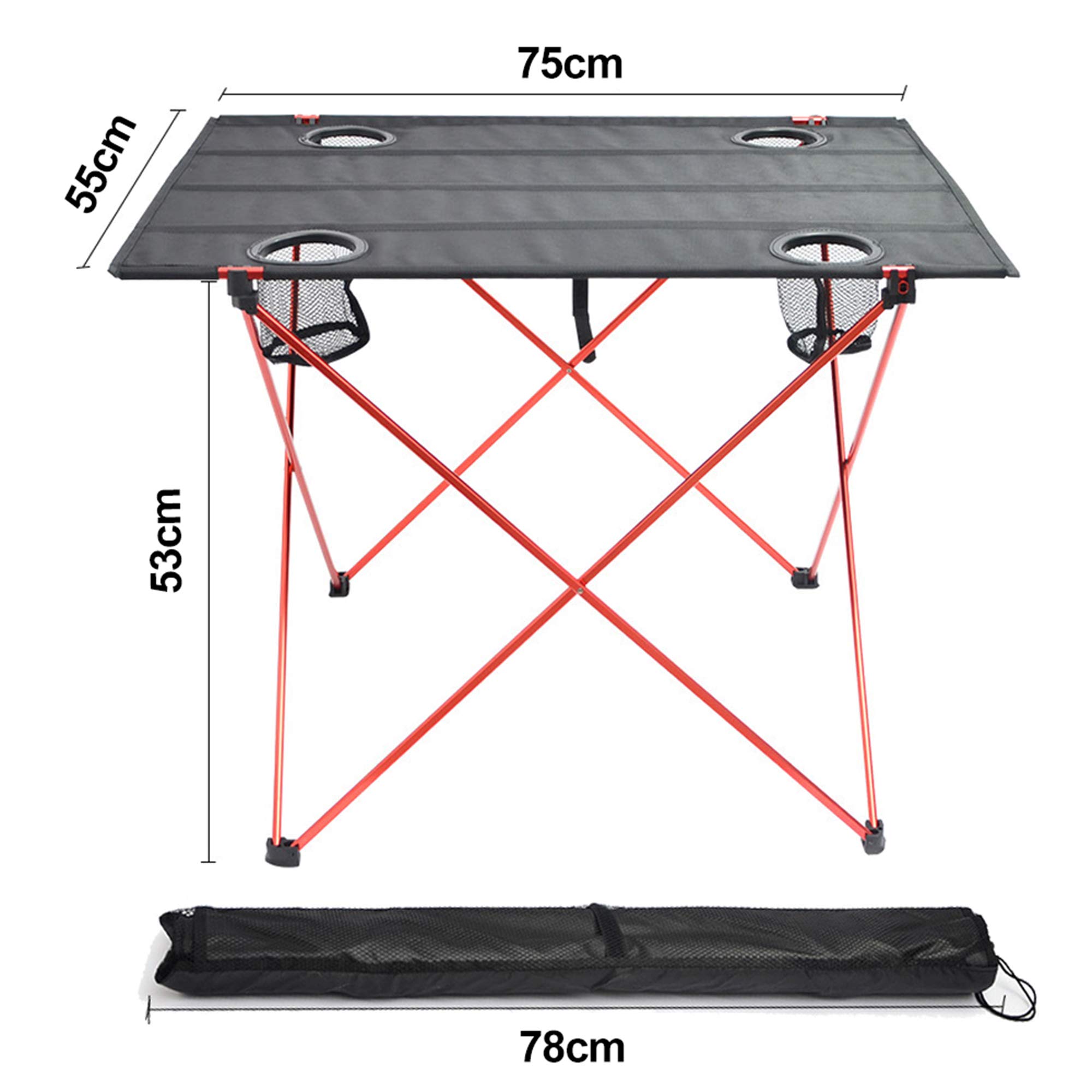 Campingtafel Outdoor vouwen draagbare bamboe bord eettafel camping draagbare barbecue tafel multifunctionele camping servies afvoer rack raster tafel Klaptafel Picknicktafel voor Koken Tuin