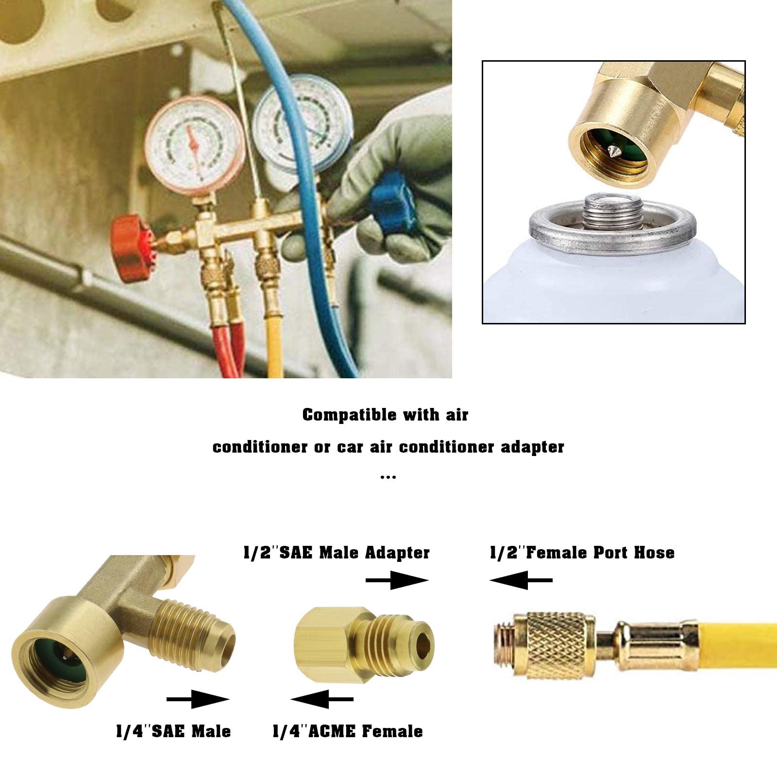 CSLU Can Tap Refrigerant Dispenser Valve For R134A R12 R22 R505 AC