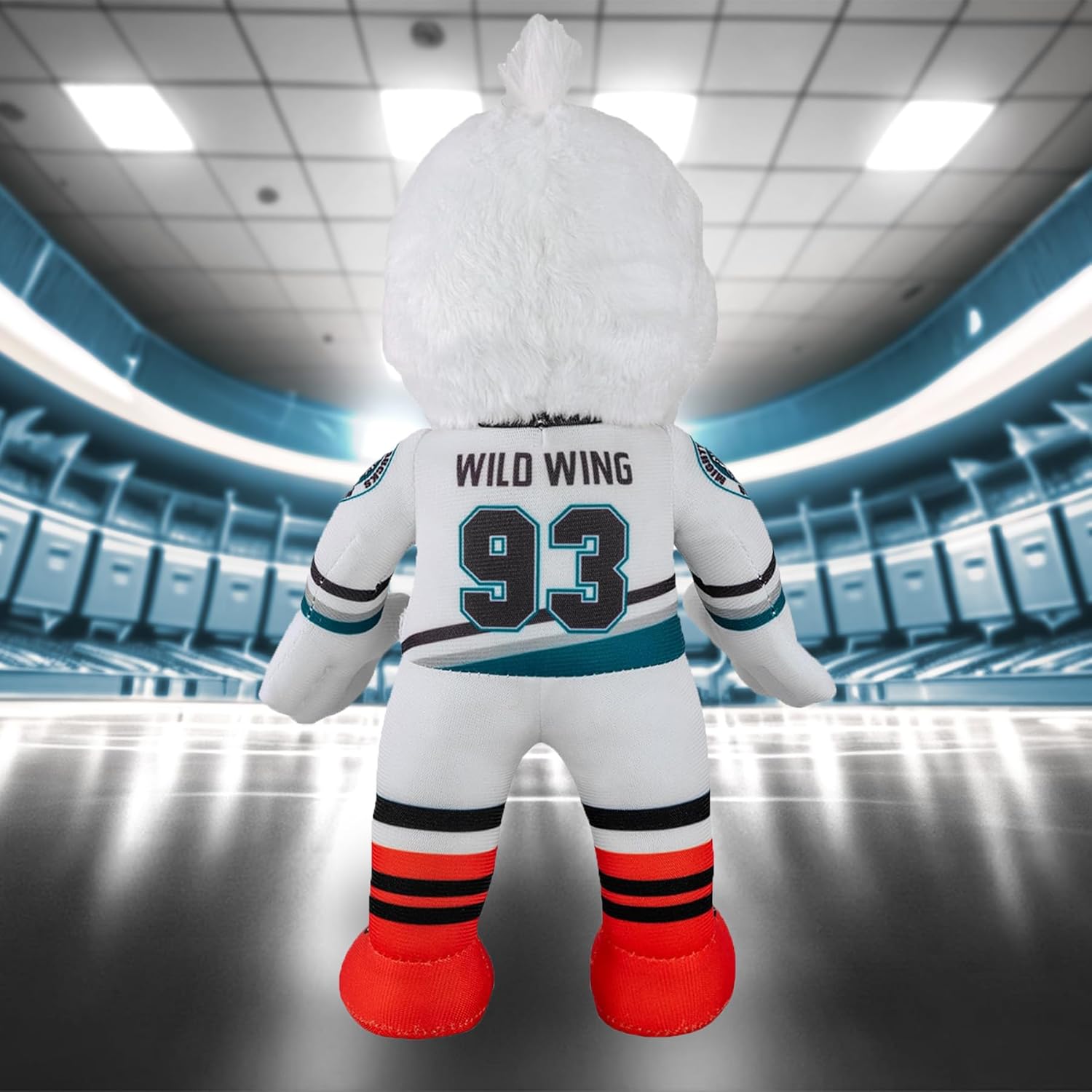 Bleacher Creatures Anaheim Ducks Wild Wing 10" NHL Mascot Plush Figure (Teal Triangle Uniform) - A Mascot for Play or Display