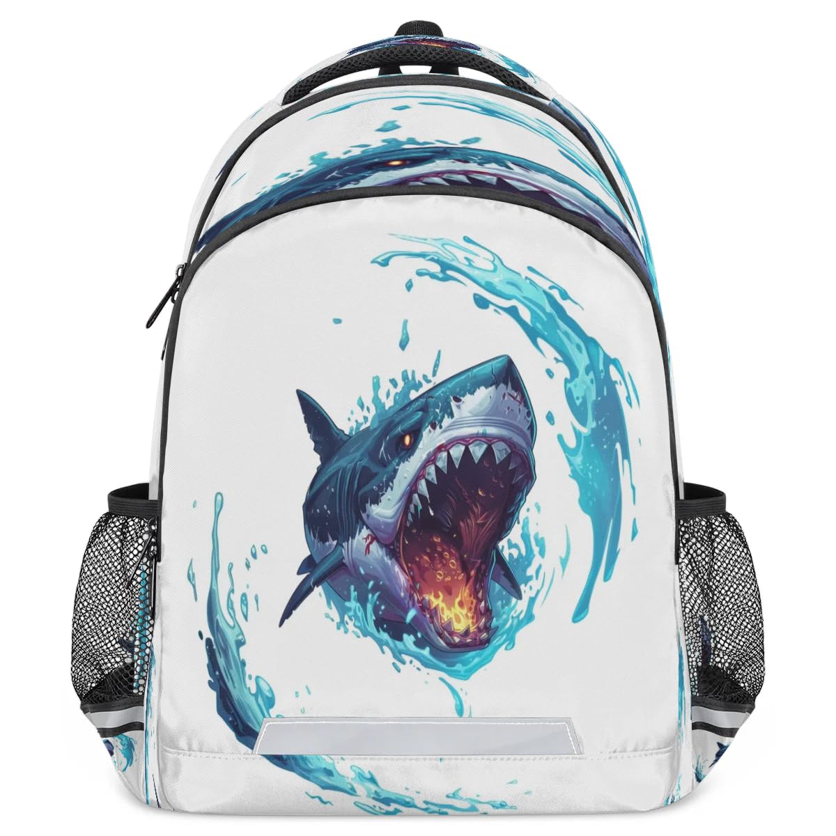 Sac à dos ordinateur motif requin pour soulager le dos des élèves - 8