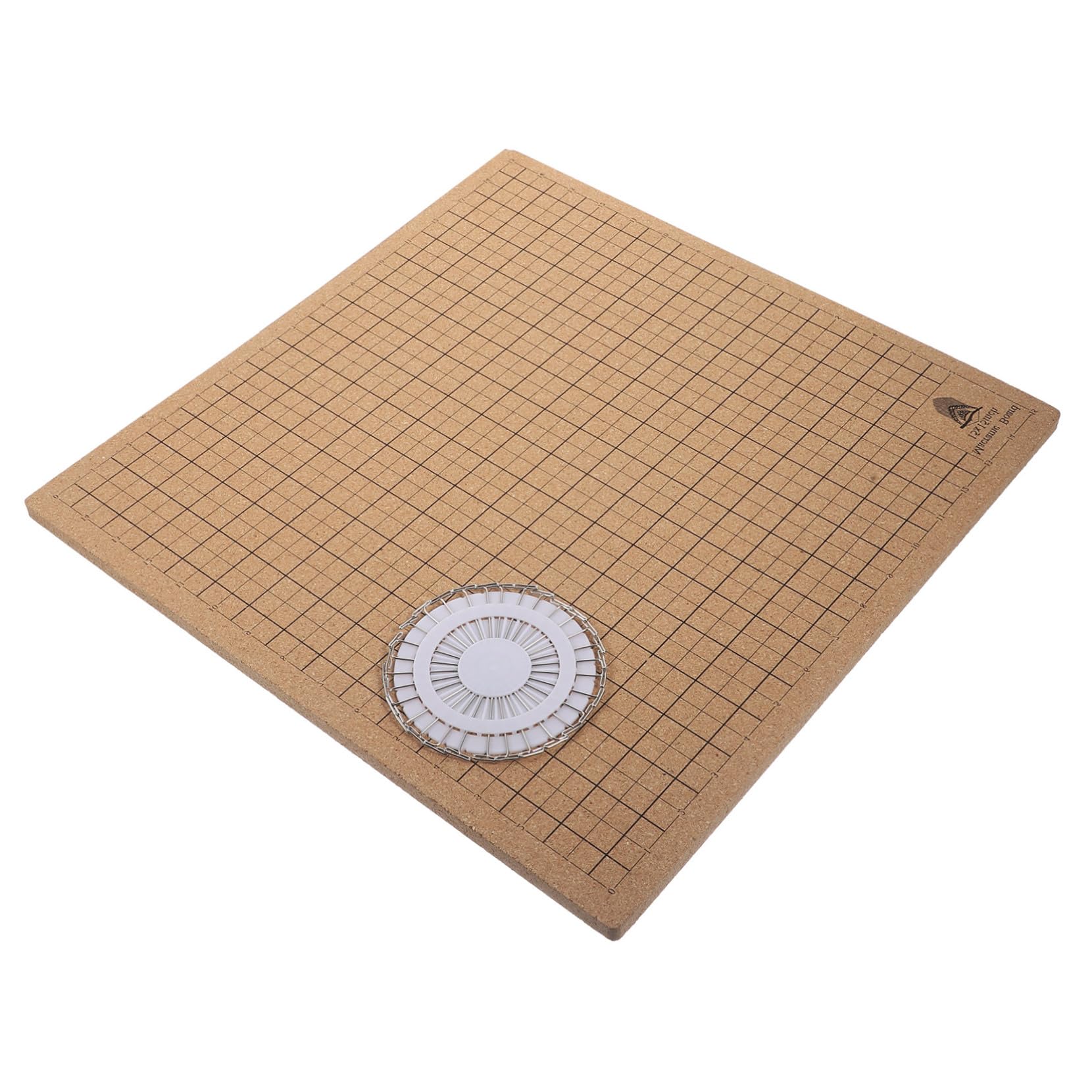 Planche à nouer en liège avec épingles en T en acier pour macramé et bijoux