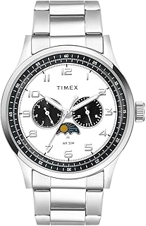 TIMEX Analog Watch for Men with Round Dial & Water Resistant Man's Wrist Watches