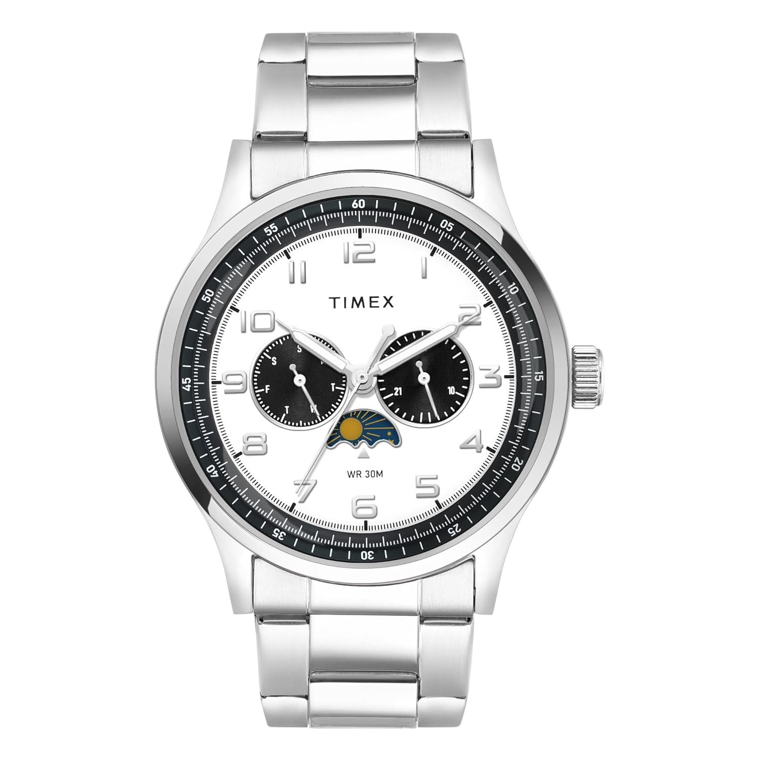 TIMEX Analog Watch for Men with Round Dial & Water Resistant Man’s Wrist Watches