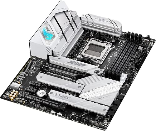 ASUS ROG Strix B650-A Gaming WiFi AMD Ryzen AM5 ATX motherboard, 12 + 2 power stages, DDR5, three M.2 slots, PCIe 4.0, 2.5G LAN, WiFi 6E, USB 3.2 Gen 2x2 Type-C port, and Aura Sync RGB - 10
