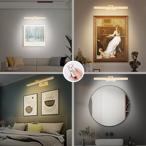 Miniatura 2 de Luz de imagen a pilas, luz de pintura inalámbrica con control remoto y temporizador, iluminación artística recargable, lámpara de visualización