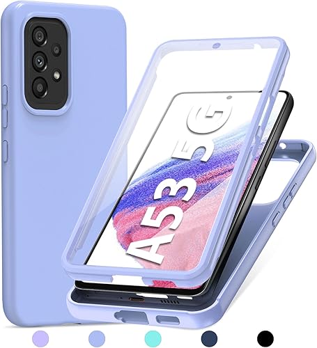 PUJUE Funda para Samsung Galaxy A53 5G fundas protectoras a prueba de golpes para teléfonos - Carcasa delgada de TPU de silicona suave - Lindas