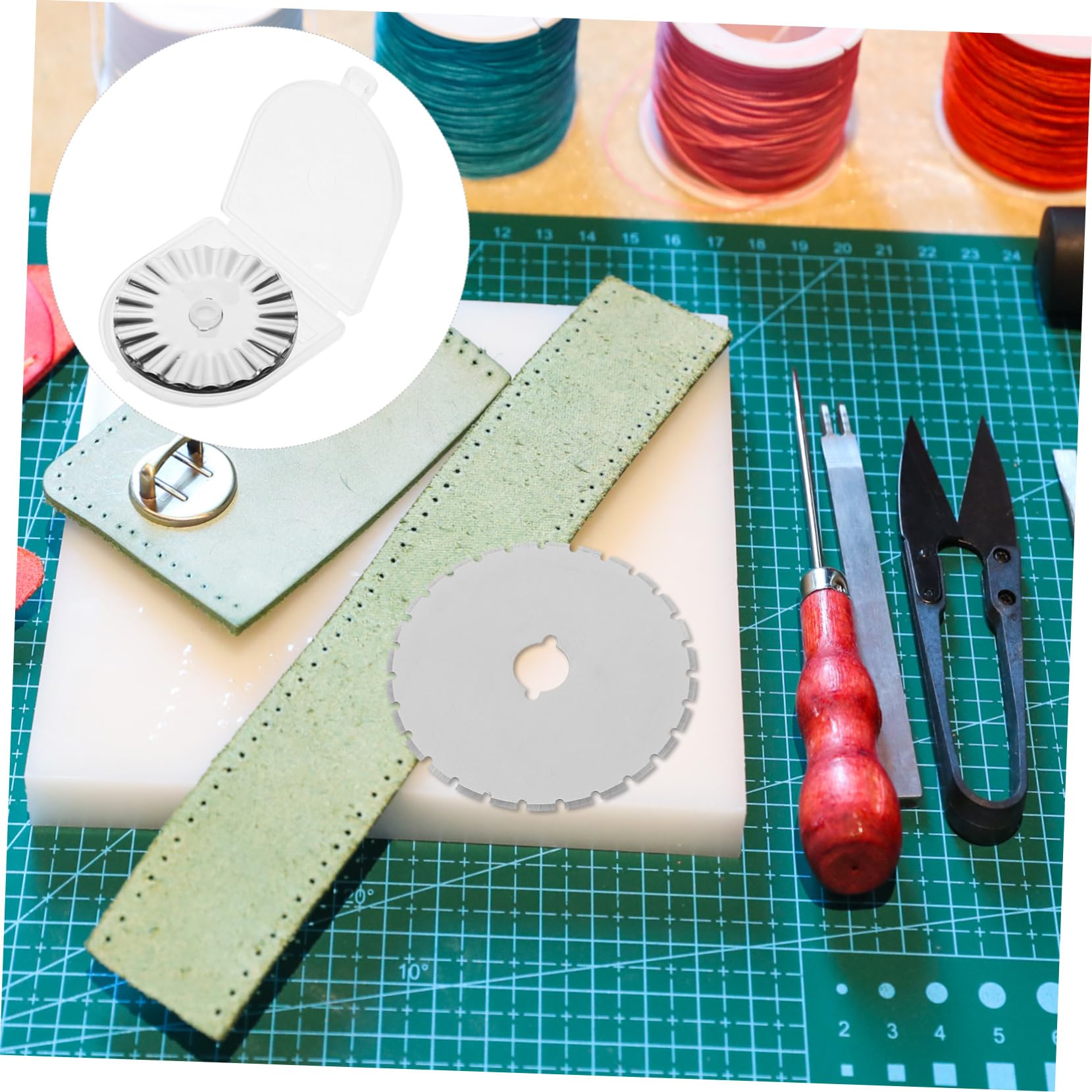 Tofficu 40piezas Cuchillas De Para Cutter Rotatorio De Compatible y Para Acolchado y Manualidades Rectos Ondulados y