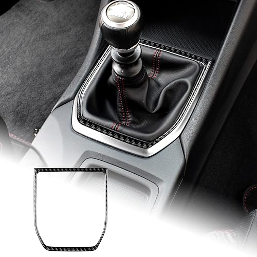AIRSPEED Adhesivo de fibra de carbono para Subaru WRXWRX STI 2022 2023, marco de marco, accesorios de consola central de automóvil, color negro