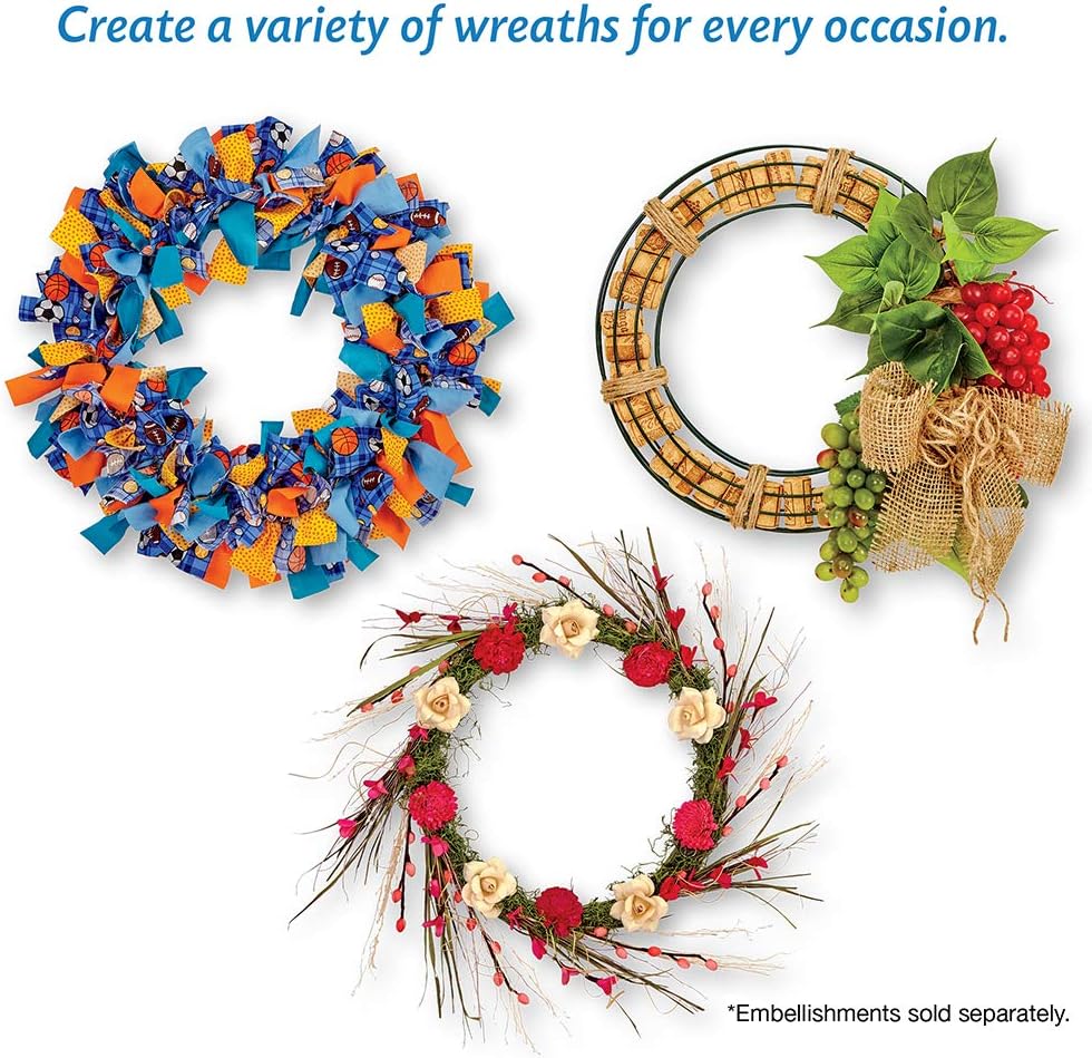 FloraCraft Wire Wreath Form 18 Inch Green