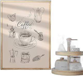 Humorous Coffee Bar Wall Art Print - Black & White Kitchen Decor for Coffee Lovers