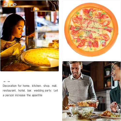 Miniatura 6 de Juego de pizza de simulación de 6 pulgadas, exhibición realista de pizza, comida falsa, utilería, juego de simulación, juguete de moldel para pizza,