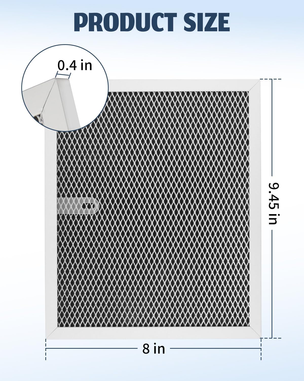 4 Pack MERV-1 Air Filters Fit for Alorair Sentinel HD35P HS35 Crawl Space Dehumidifiers, 9.5 X 8 X 0.4 in