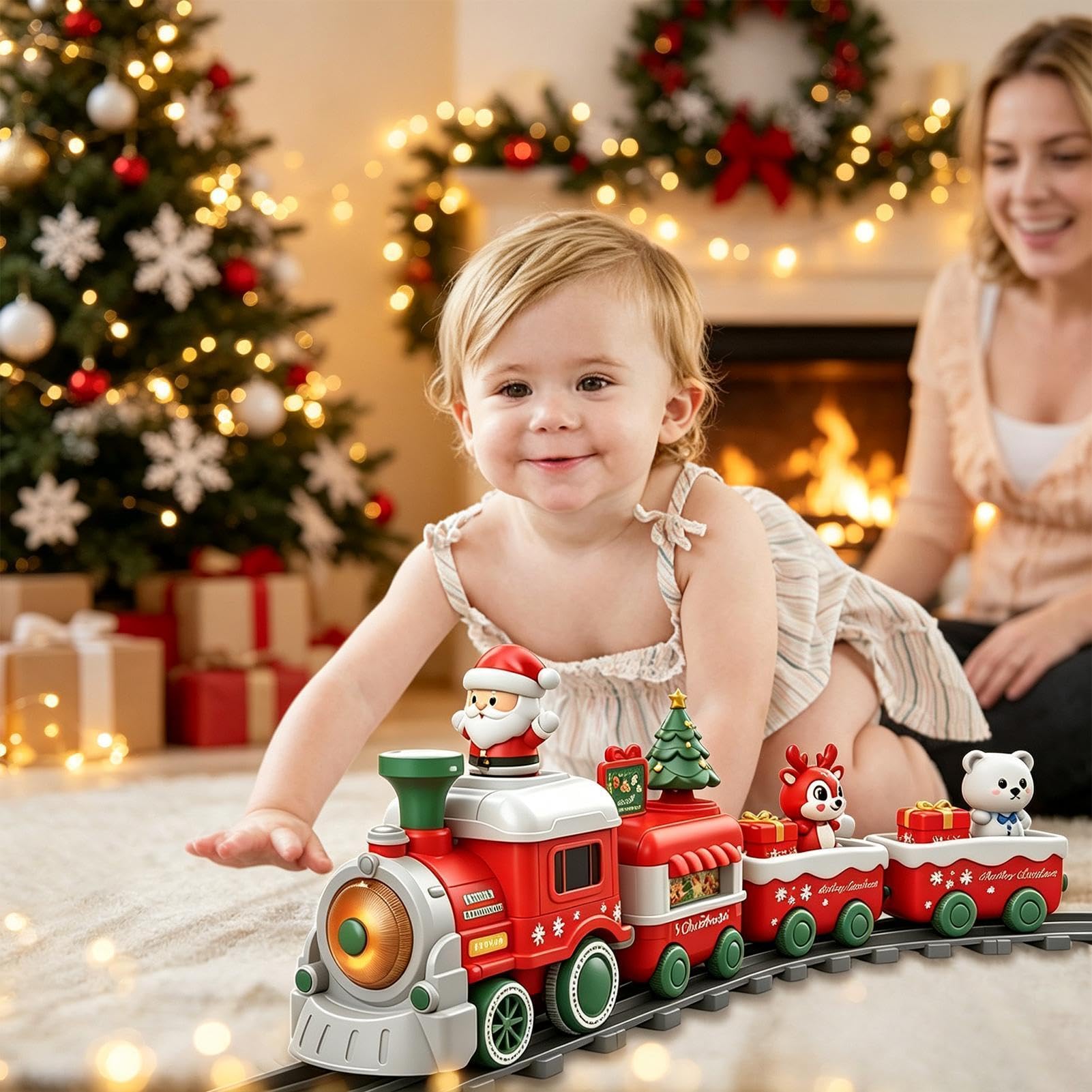 Set Di Natale Locomotiva Magnetica Graziosa Dotata Di E Suoni