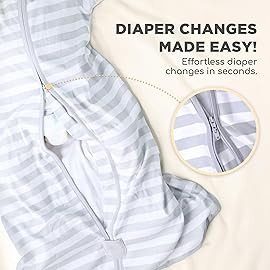 Mama Cheetah Baby Sleep Sack with Sleeves, 0.5 TOG Organic Cotton Wearable Blanket and Two-Way Zipper, Swaddle Transition Long Sleeve Sleeping Bag for Newborn Infant Toddler, 0-6 Months